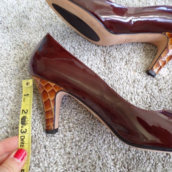 Nwot Anyi Lu ITALIAN leather heels 40 - Picture 6 of 8